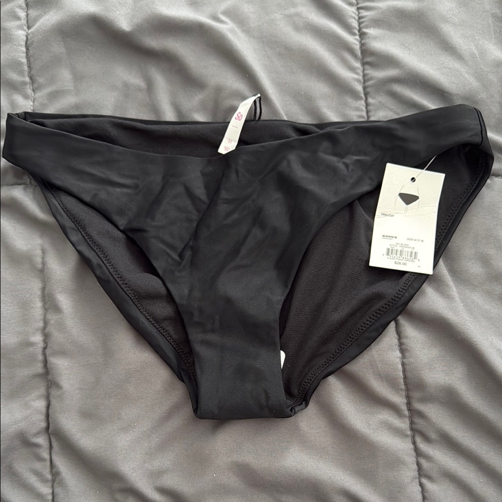 SO Black Bikini Hipster Swimwear Classic Design 7-9 medium